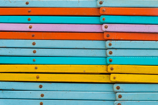 colourful background with colorer wood background