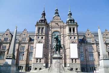 Fototapeta na wymiar Building of the Nordic museum located in Stockholm, Sweden