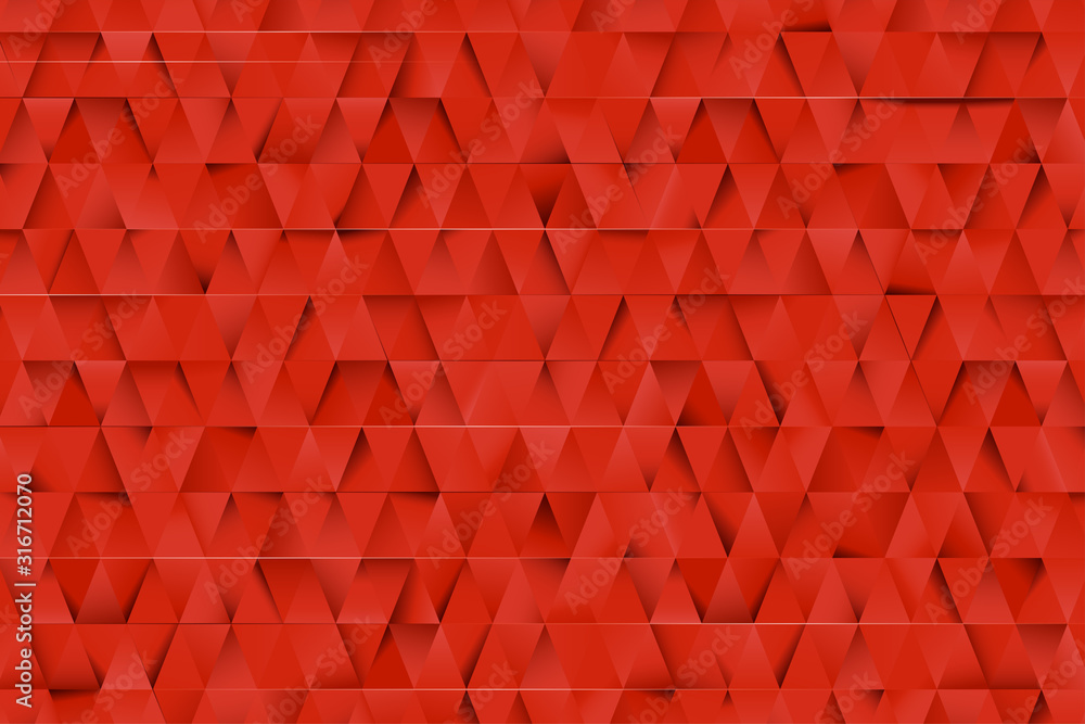 Poster red triangles abstract background. business template for advertising, poster, business card and soci