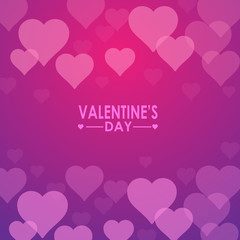 Background for Valentines day with pink hearts. Banner, website, postcard, invitation.