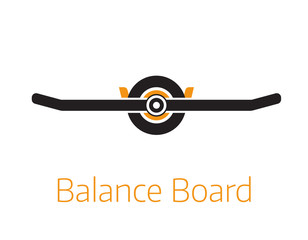 Self Balance Board Outline Icon or Logo