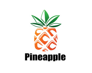 simple Abstract pineapple logo design inspiration