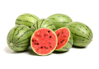 watermelon on white background 