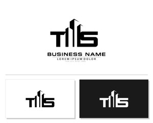 T S TS Initial building logo concept