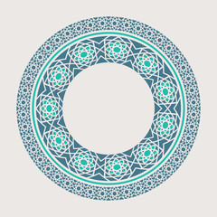 Vector Asian Mandala Frame