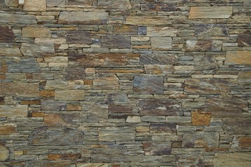 Textura de parede de xisto com junta seca, em Trás-os-Montes