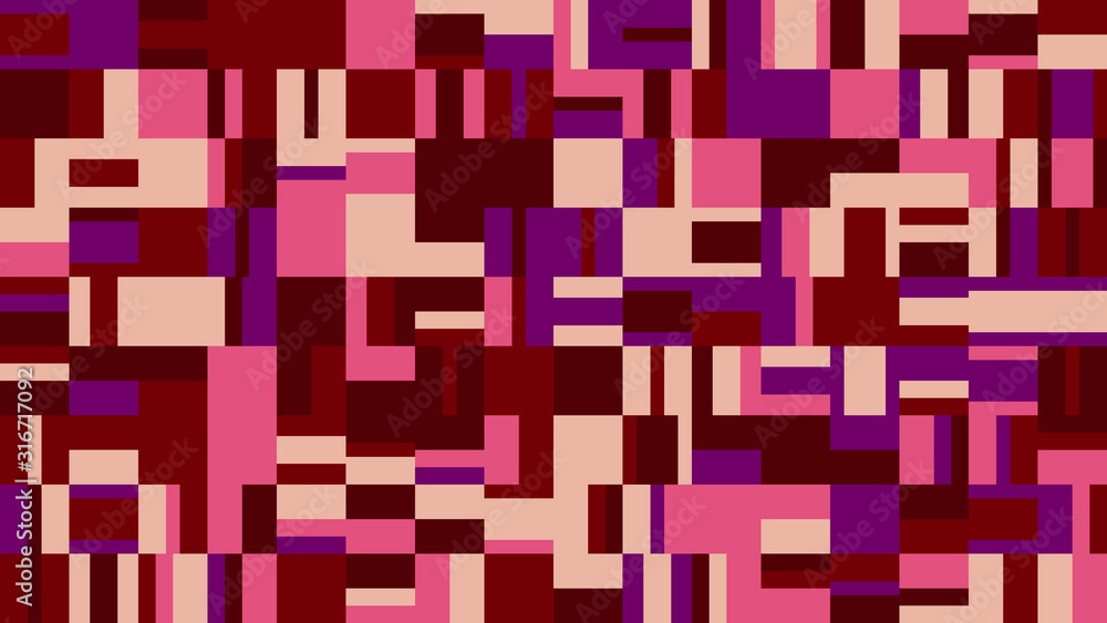 Poster random chaotic geometrical mosaic pattern website background - colorful abstract vector graphic form