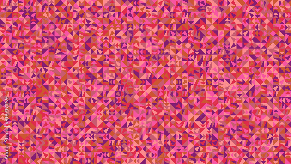 Poster random mosaic pattern desktop background - polygonal colorful abstract vector illustration