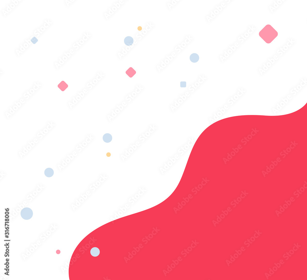 Wall mural abstract minimal background or fluid background for web site or banner vector illustration flat cart