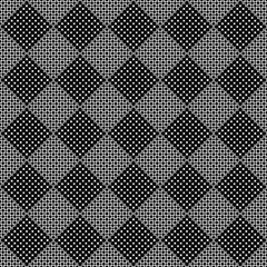 Seamless circle pattern background - abstract monochrome vector graphic design