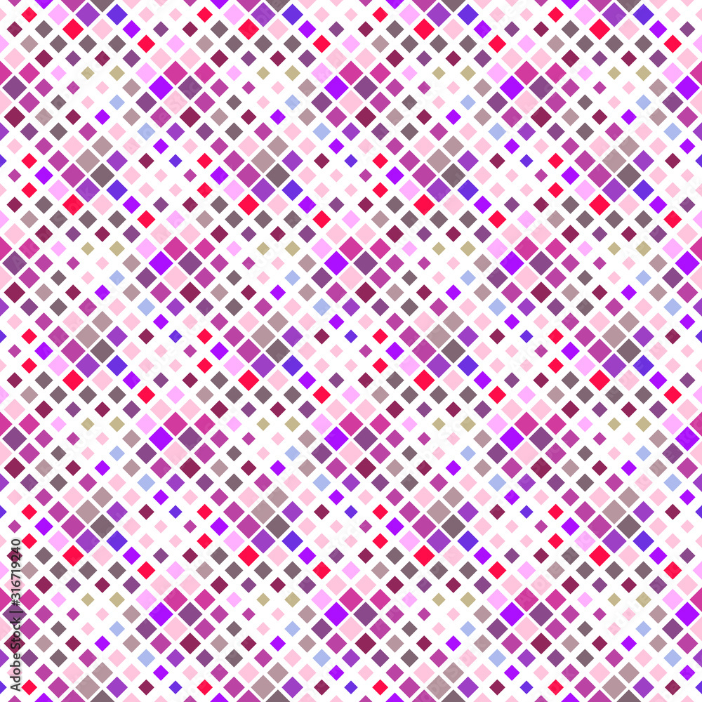 Aufkleber seamless square pattern background design - colorful geometrical abstract vector illustration from d
