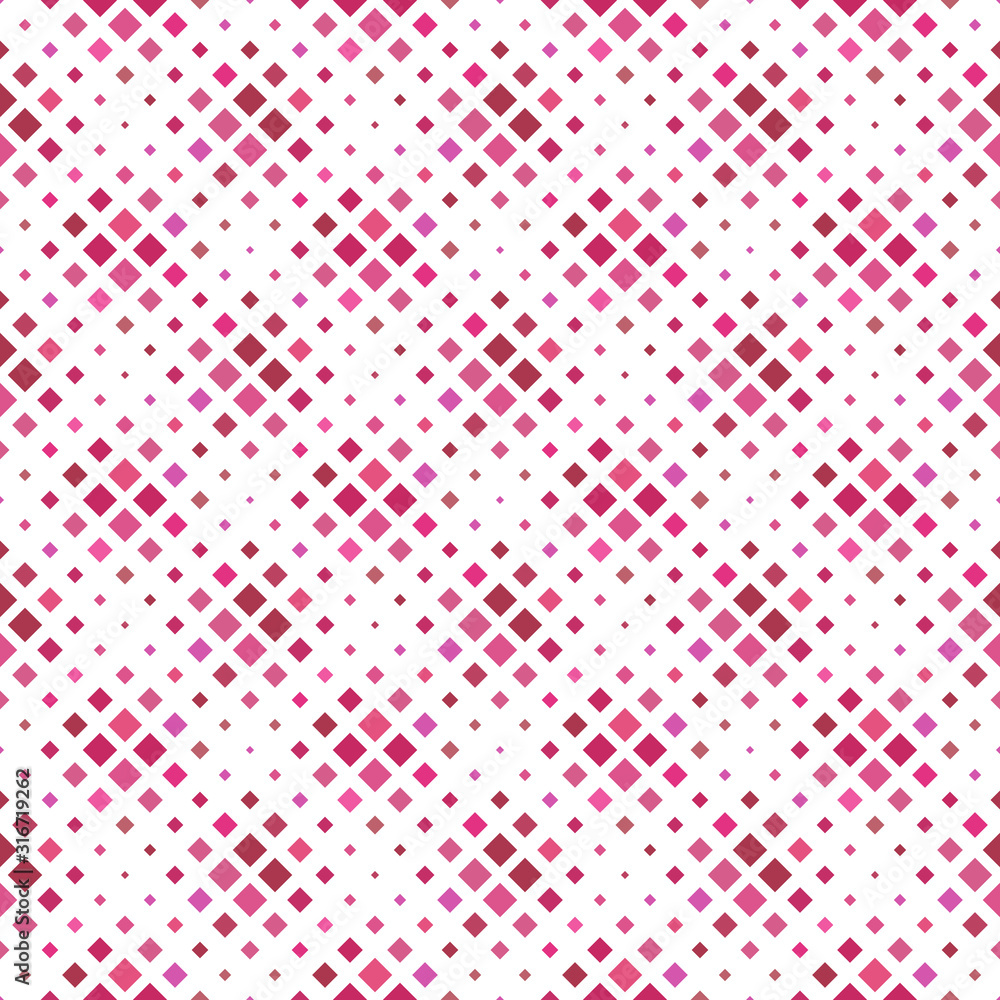 Poster Abstract diagonal square pattern background - geometrical colorful vector design from squares