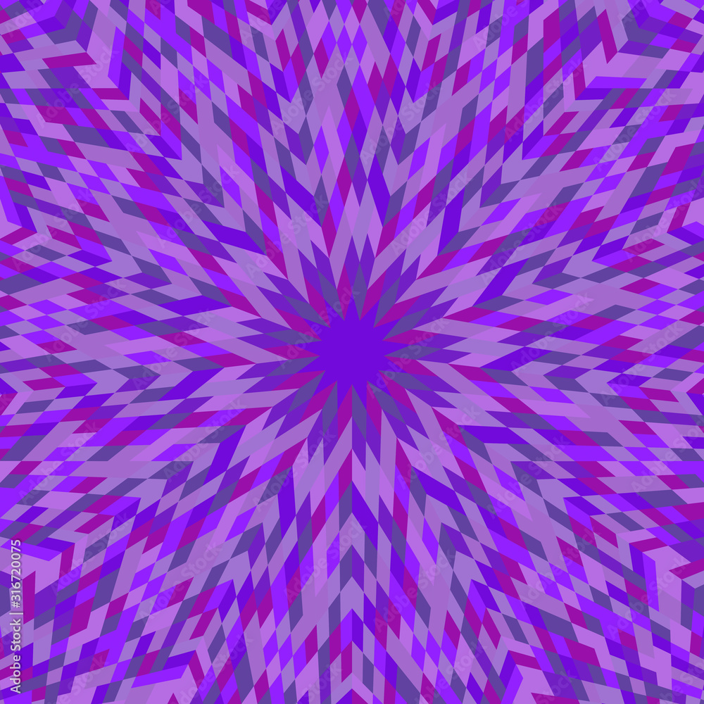Poster abstract geometrical dynamic round tile pattern background - circular hypnotic vector graphic