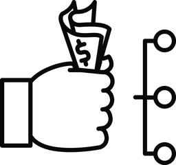 Affordability icon, vector illustration