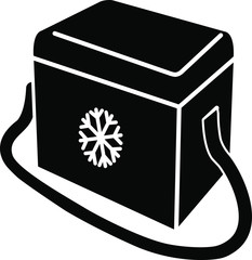 Portable fridge icon