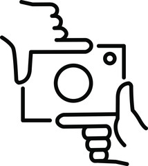 Framing hands icon