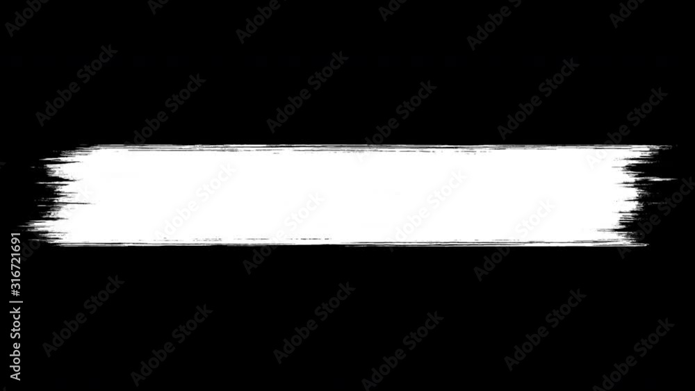 Poster abstract brushstroke with 8 variations of brush types for video alpha channel masking effect
