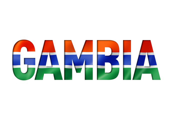 gambian flag text font