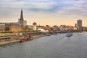 Dusseldorf by sunset light