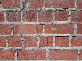 old red brick wall background
