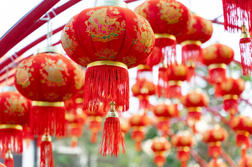 Traditional Chinese cover lamp hanging for new year celebration 