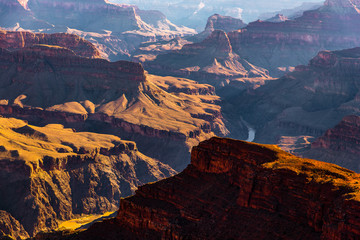 Naklejka premium Panorama Blick auf Colorado River im Grand Canyon National Park in USA
