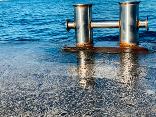 Knecht for mooring ship on the dock