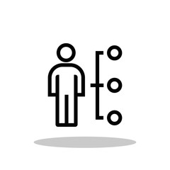 Professional skills icon in flat style. Skills symbol for your web site design, logo, app, UI Vector EPS 10.