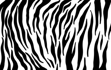 Fototapeta na wymiar Tiger stripes pattern, animal skin texture, abstract ornament for clothing, fashion safari wallpaper, textile, natural hand drawn ink illustration, black and orange camouflage, tropical cat