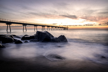 Obraz premium Pont Del Petroli, Badalona, España