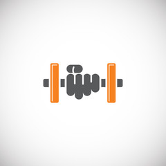 Sport related icon on background for graphic and web design. Creative illustration concept symbol for web or mobile app