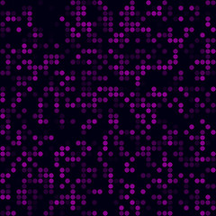 Abstract technology background. Sparse pattern of multiple rings. Magenta colored seamless background. Captivating vector illustration.