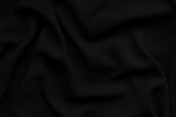 Dark fabric with large folds texture