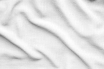 White fabric with large folds background