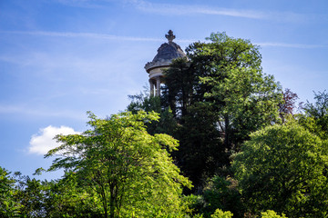 Sibyl temple in Buttes-Chaumont Park, Paris