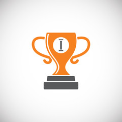 Sport related icon on background for graphic and web design. Creative illustration concept symbol for web or mobile app