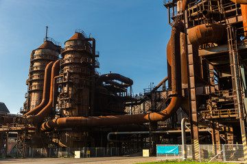 Fototapeta premium Old steel factory in area Dolni Vitkovice