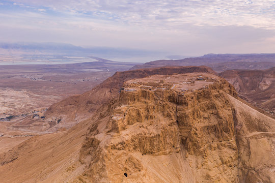 Massada Fortress in the Judean Desert, Isreal
