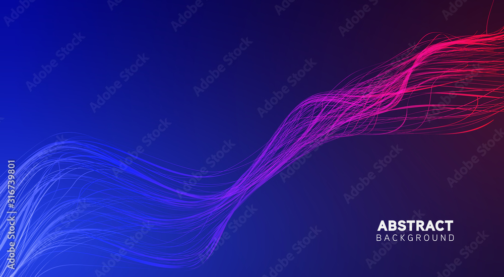 Aufkleber abstract lights with a background dynamic beam