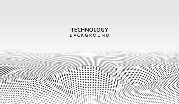 Abstract technology background. Background 3d grid.Cyber technology Ai tech wire network futuristic wireframe. Artificial intelligence