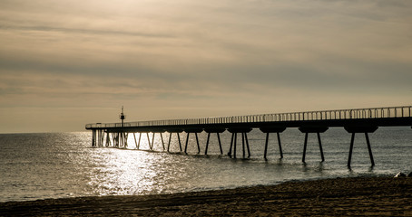 Fototapeta premium Pont Del Petroli, Badalona, España