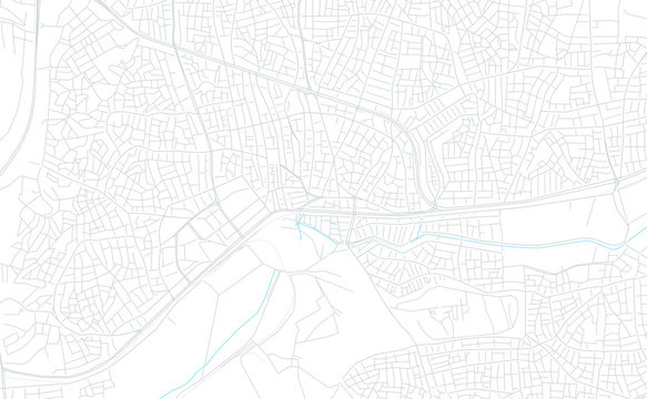 Kirikkale, Turkey bright vector map