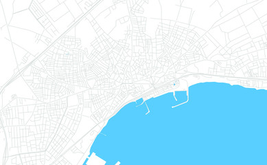 Tekirdag, Turkey bright vector map