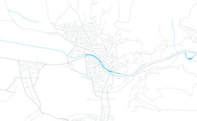 Tokat, Turkey bright vector map