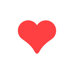 Heart glyph icon and romance element