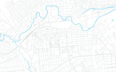 Luhansk, Ukraine bright vector map