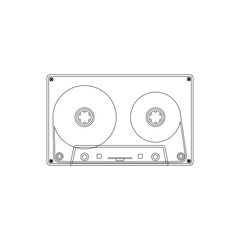  Audio cassette with transparency