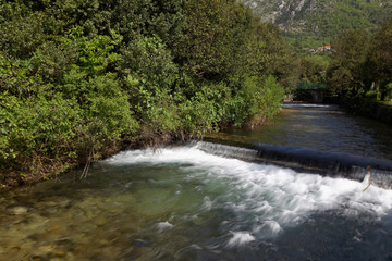 Ljuta River in Konavle, Dubrovnik region, Croatia