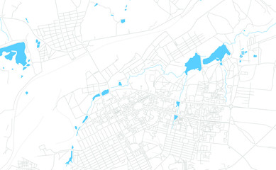Alchevsk, Ukraine bright vector map