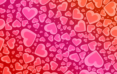 Valentines day illustrations and background Pink and heart